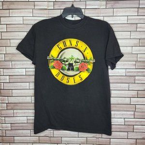 Guns N‎ Roses Shirt Unisex Black Top Graphic Print Size Medium T Shirt